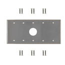 Five Gang - 1x 34.8mm Hole - Stainless Steel Wall Plate