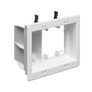 Recessed Box, Triple Gang - 1 x Enclosed Power, 2 x Open A/V