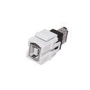 USB 2.0 B/A Keystone Wall Plate Insert