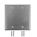 Double Gang - Blank - Stainless Steel Wall Plate