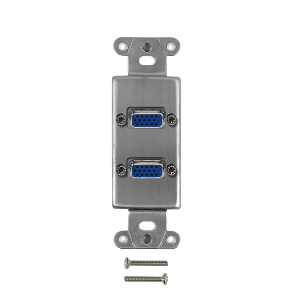 Stainless Steel Decora Strap - 2x VGA