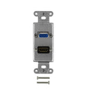 Stainless Steel Decora Strap - 1x HDMI + 1x VGA