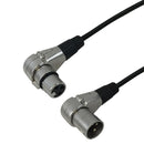 Premium Phantom Cables XLR Microphone Right Angle Male To Right Angle Female Cable FT4