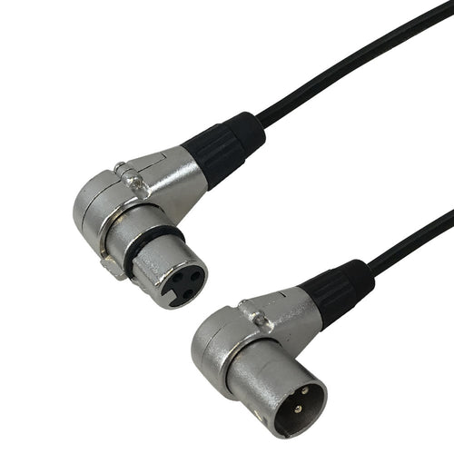 Premium Phantom Cables XLR Microphone Right Angle Male To Right Angle  Female Cable FT4