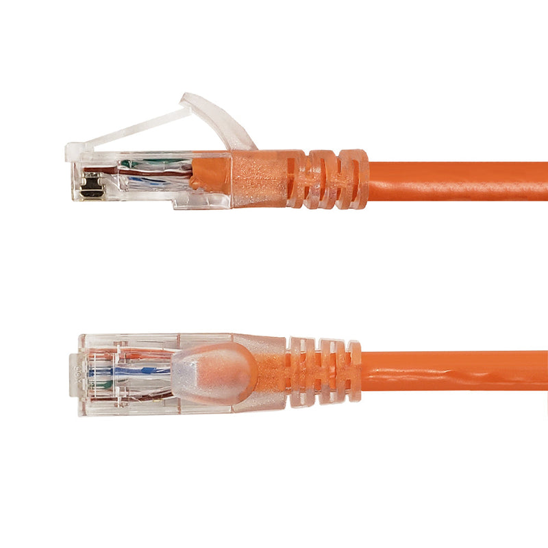 RJ45 Cat6 550MHz Clear Molded Boot Patch Cable