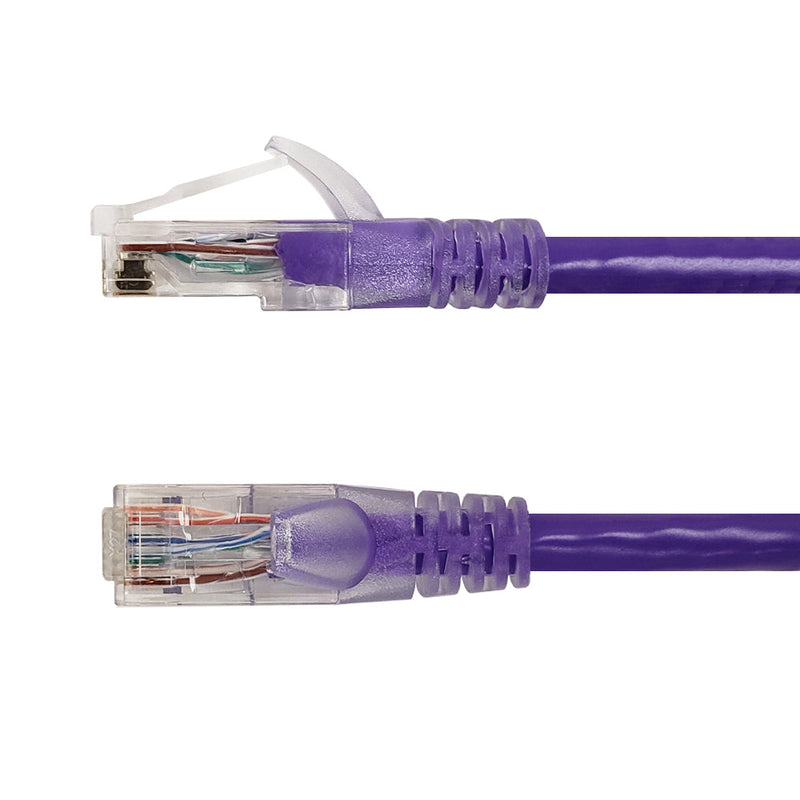 RJ45 Cat6 550MHz Clear Molded Boot Patch Cable