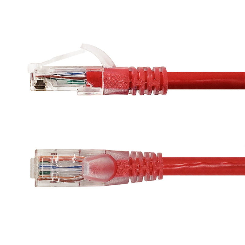 RJ45 Cat6 550MHz Clear Molded Boot Patch Cable